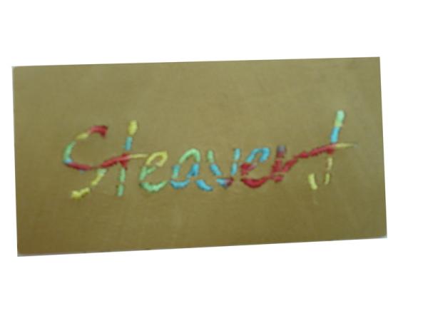 Quality Customized Embossed Leather Patches With Personalized Logo Jeans / Clothing leather jacket badges for sale