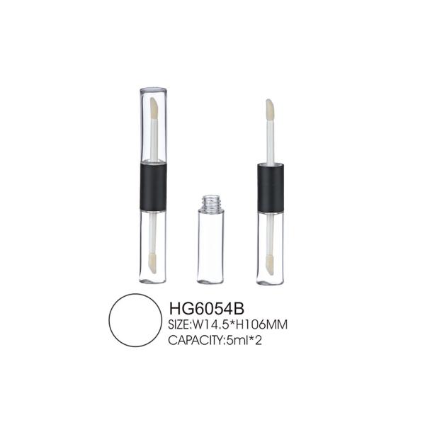 2 In 1 Lip Gloss Tube ABS AS 5ml Lip Glaze Bottle Silkscreen Hot Foil Printing