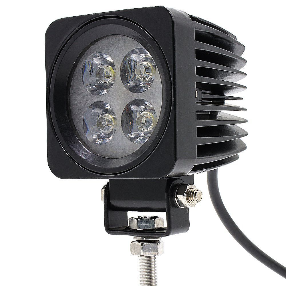 10V - 36V 4x4 Off Road Lights 12W Off Road LED Headlights With Diecast Aluminum Housing