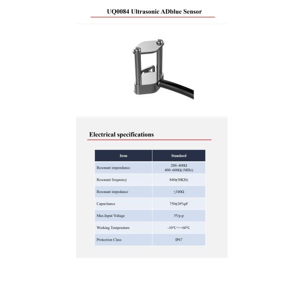 Piezoelectric 1MHz Adblue Quality Sensor Ultrasonic ADblue / DEF Quality Sensor