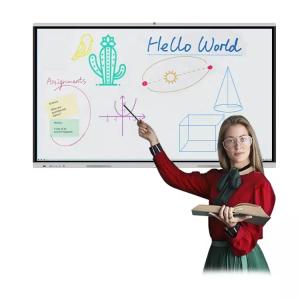 Class Teaching Interactive Digital Whiteboard , Flat Panel White Interactive