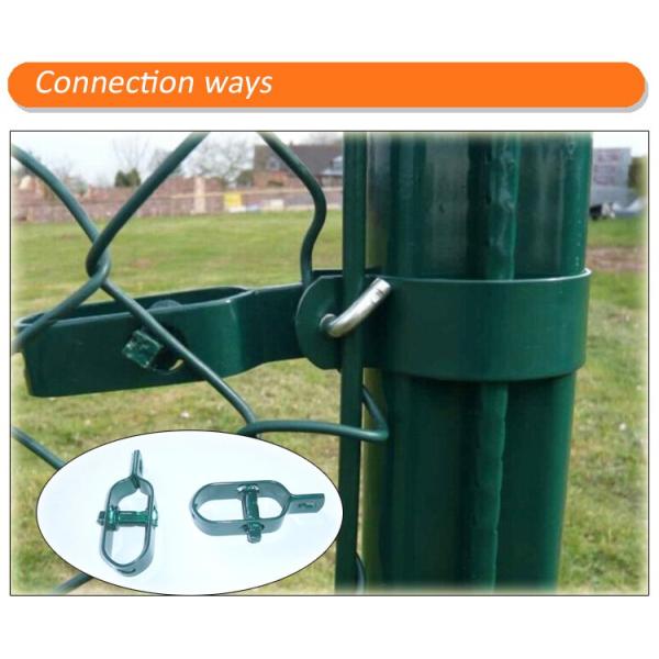 Pvc Coated Cyclone Wire Chain Link Fence 1.5mm To 5.00mm Diameter Woven Mesh