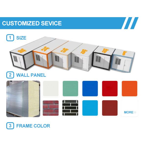 20ft Detachable Room Prefab House Assembly Modular Box Container House for School Buildings