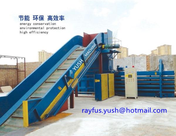 Quality Waste Carton Automatic Cardboard Baler Machine / Cardboard Compactor Machine for sale