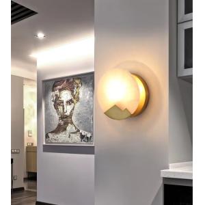 Luxury Alabaster Bedroom Bedside Wall Lamp Creative Staircase Aisle Art