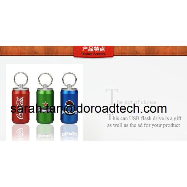 Original High Quality Real Capacity OEM Coke Tin Can Metal USB Pen Drives