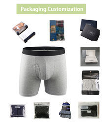 OEM ODM Man Boxer Panty Custom Logo Cotton Mens Boxer Briefs Men Underwear