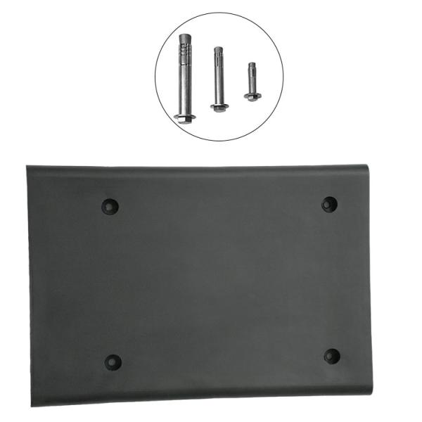 1000*500*25mm Or Customized Rubber Anti-Slip Mat Embedded With 5 Mm/4mm Steel Plate