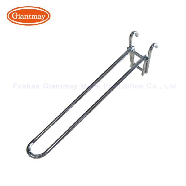 Metal White Perforate Panel Gridwall Euro Hooks Wire Rack Display Hook