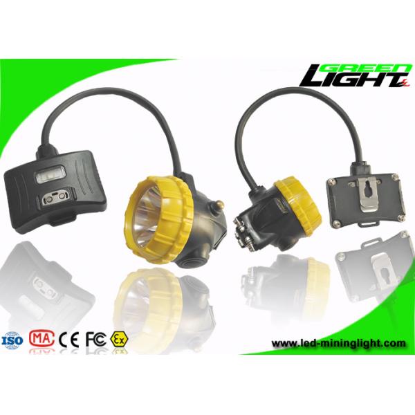 IP68 Mining Cap Lights 15000lux Semi Corded 3.7V 450mA 6.8Ah Panasonic Battery