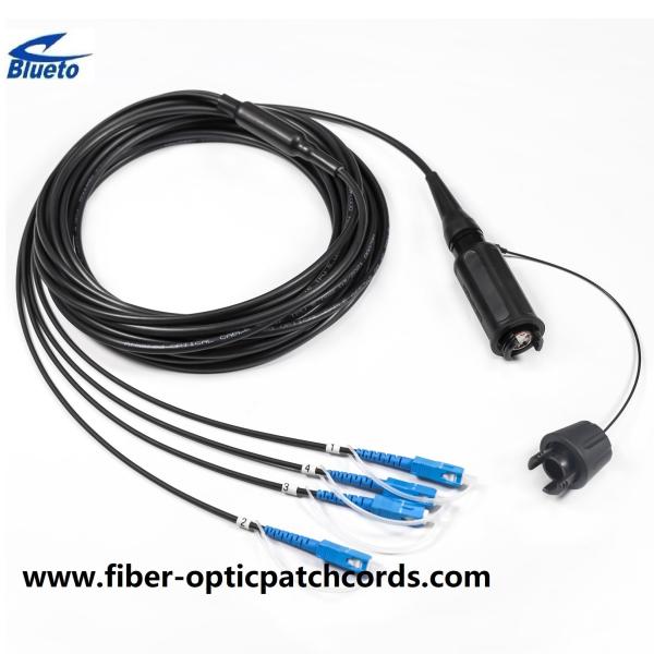 XBEAM Expand Beam Optical Fiber Patch Cable 2/4core Armored Field Fiber Optic Patch Cord with Cable Drum