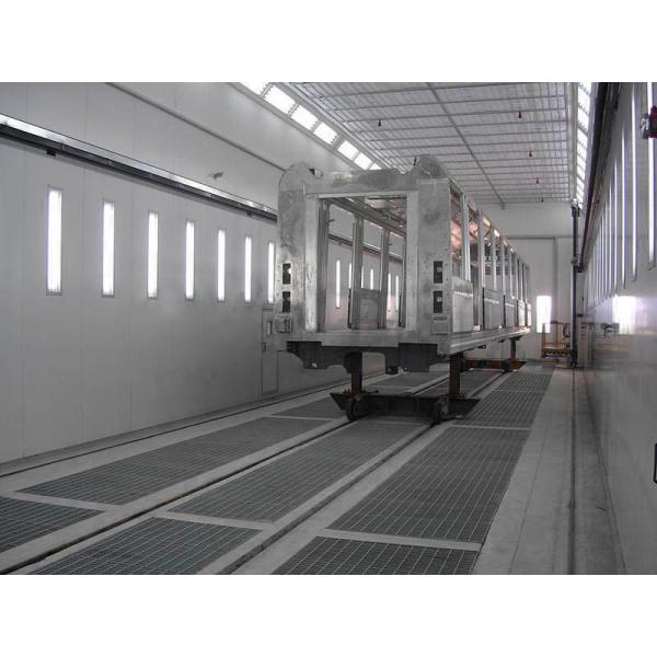 Manual Sand Blasting Room / Booth Heavy Duty With Screw Recycling System