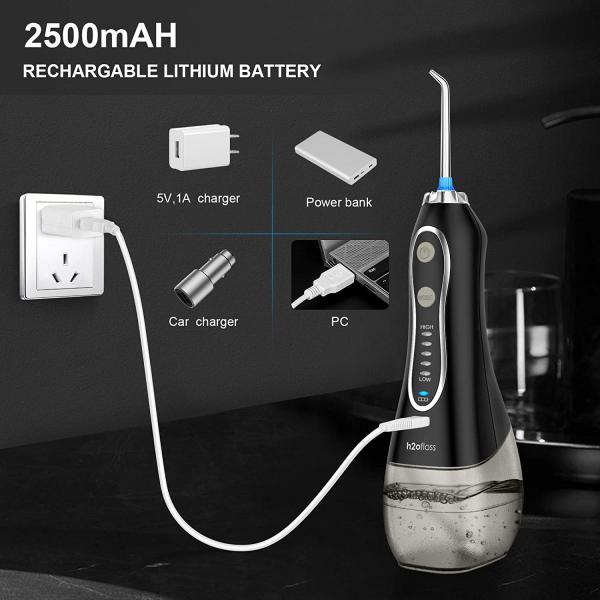 Electric Water Flosser Portable Rechargeable Waterproof For Home And Travel