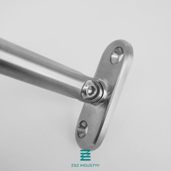 Coating Polished Stair Railing Brackets Handrail Fittings SS 304/316L