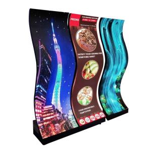 China Curved P3.07mm Flexible Led Video Display Arbitrarily Shaped wholesale
