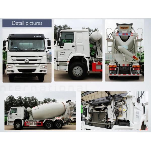 Howo On Site Concrete Mixing Truck , 10cbm Concrete Transit Mixer Truck