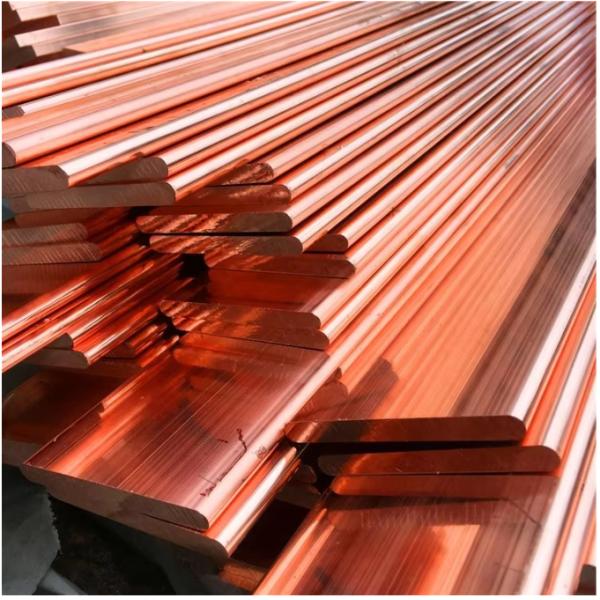 C1100 T2 Round Copper Bus Tube Flat Rod Steel Busbar 3mm 6mm 8mm