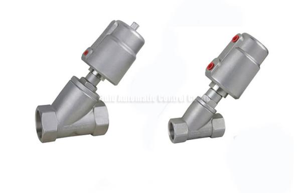 Quality DN10~DN80 Stainless Steel Piston Angle Seat Valve With Stainless Steel Actuator for sale