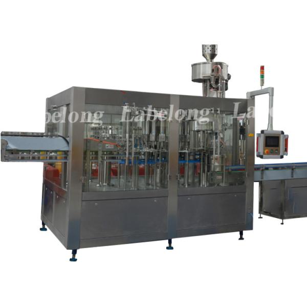 Automatic Bottle Filling And Capping Machine , PLC Control Beverage Bottling Machine