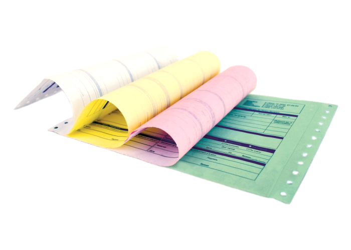 Customer's sizes oem Carbonless Paper in Reels Blue black Image Color
