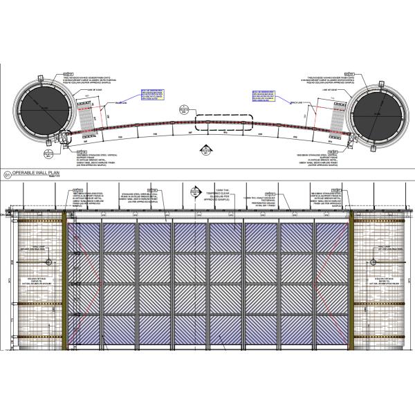 Custom Stainless Steel Movable Partition Walls With Sliding Systems