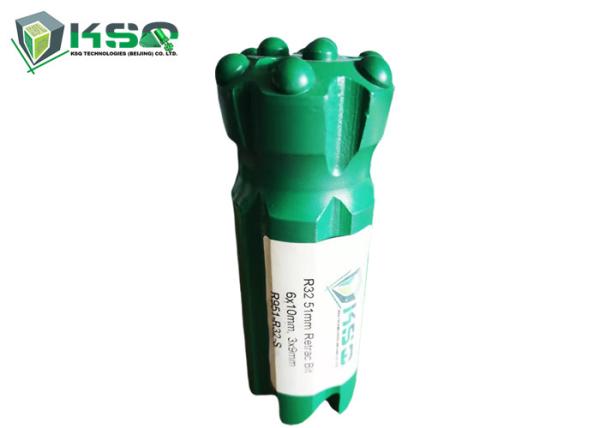 Quality Top Hammer Drilling Tools R32 51mm Retrac Body Flat Face Spherical Button Drill Bit for sale