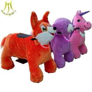 Hansel 2018 kids ride on stuffed moving animal bicycle for shopping mall
