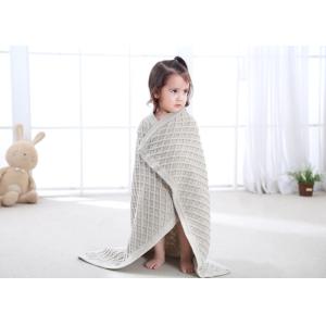 Knitted Personalized Cotton Baby Blankets , Customized Oblong Unique Baby