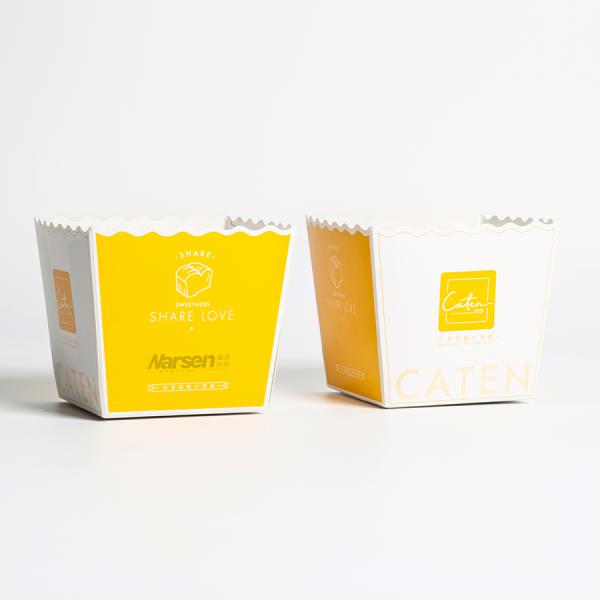 Custom Logo Coated Paper Packaging Parcel Box For French Fries In CMYK Printing