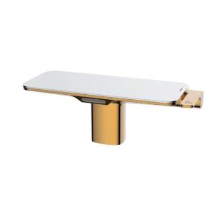 China Golden Bathroom Basin Faucet Surface Plating Treatment Single Handle wholesale