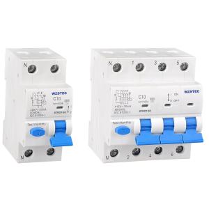 China Residual current circuit breaker with overcurrent protection 40A 30mA Din Rail  RCBO Magnetic  type 1P + N  , 3P+N   AC on sale