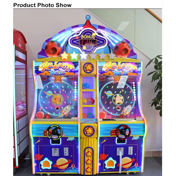 Meteor Ball Ticket Redemption Arcade Machines 2 Players Blue Color
