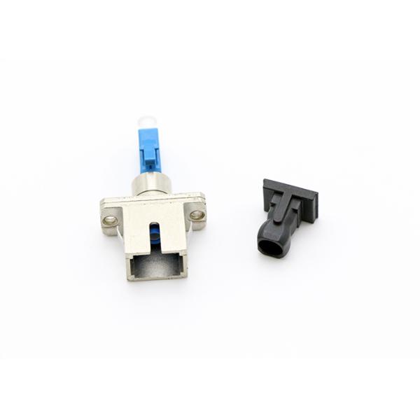 SC Female To LC Male SX SM Fiber Optic Adapter 1000times Durability With LC Blue Connect Metal Material