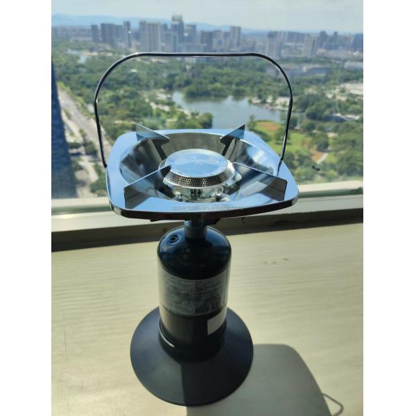 Sport Type Camping Hiking Portable Alloy Steel Propane Stove with Adjustable Burner