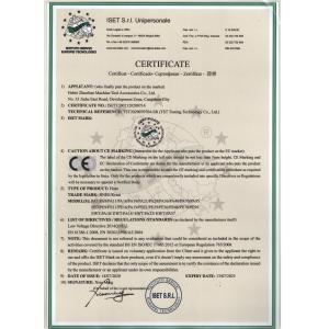 Hebei Zhuolian Machine Tool Accessories Co., Ltd. Certifications