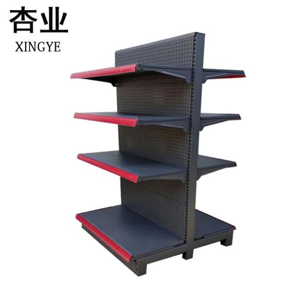 Quality Display Gondola Supermarket Shelving Commercial Store Double Sided Shelving for sale