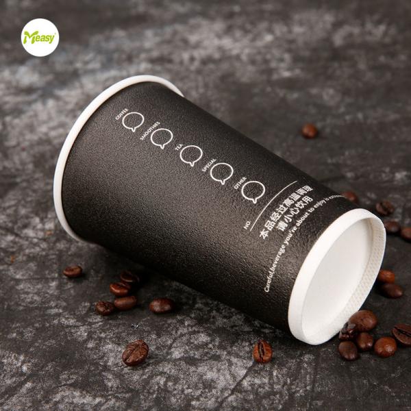 Single wall foam paper cup PE coated disposable hot drink coffee milk tea paper cup with logo customized