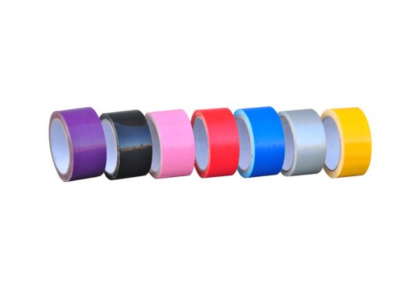 Quality Hot Melt Glue Cloth Duct Tape Single Sided 250mic Thick 12Colors For Book Binding for sale