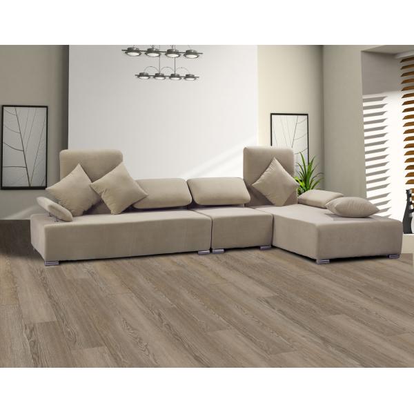 Eco Friendly Vinyl Plank Flooring SPC 5.5mm Unilin Click Retro Style Burlywood Wood Grain GKBM JR-W17036