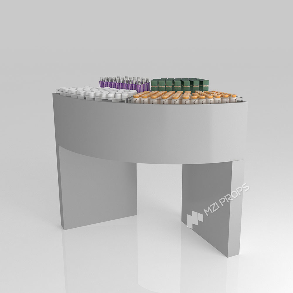 GDR07-XY-B01 Beauty Display Table with Adjustable Height and Luxurious Style for Luxury Retail