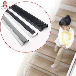 China 3mm Aluminum Stair Nosing For Concrete Stairs Powder Coating wholesale