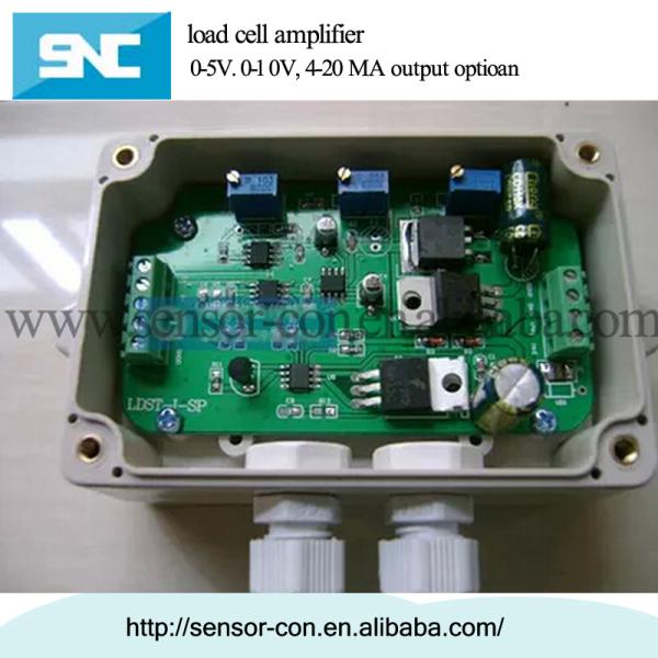 Industrial Grade Loadcell Strain Gauge Dual Amplifier 0-5V 4-20mA Output Signal -20-80 C Operating Temperature