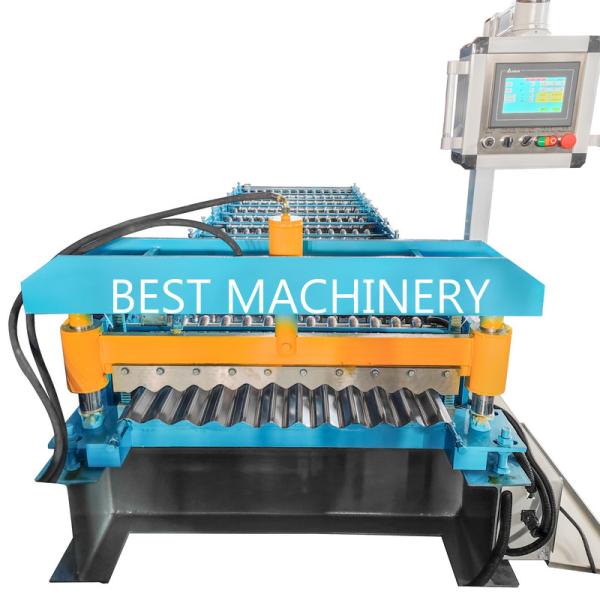 Quality Coil Width 1000mm Roofing Sheet Roll Forming Machine Corrugated Steel Profile High Speed for sale