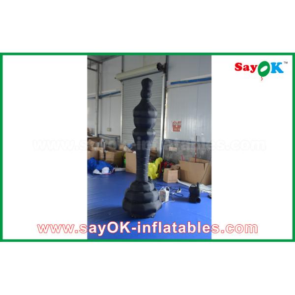 Black / White Oxford Cloth Custom Inflatable Products International Chess Draughts With CE/UL Blower