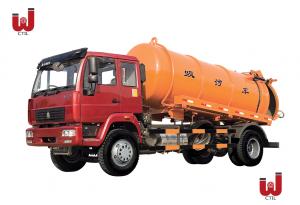 China 10m3 Vacuum Sewage Truck 6 Wheelers Sewage Cleaning Tanker wholesale