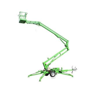 China Green 18m Tow Behind Articulating Lift Electric Pull Behind Articulating Lift wholesale