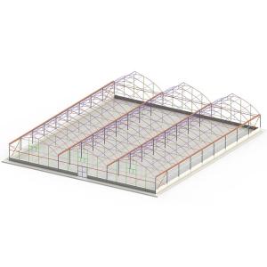 China Galvanized Steel Frame Plastic Film Greenhouse For Vegetable Farming wholesale
