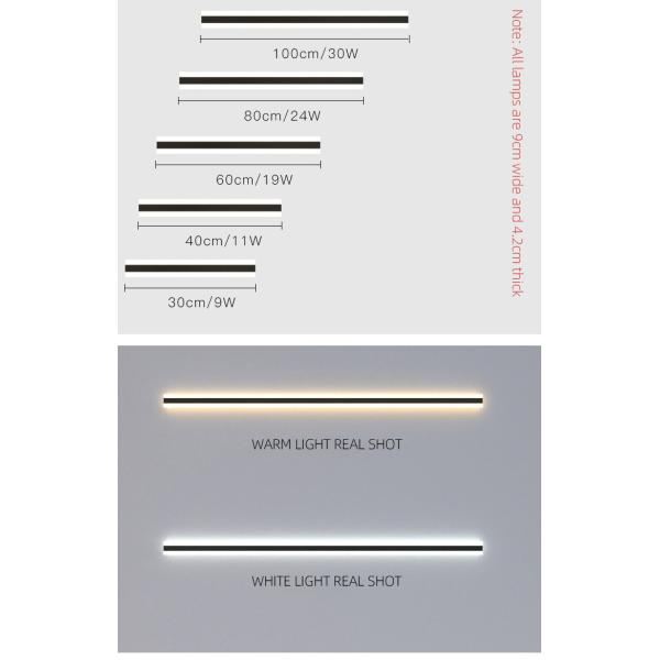 Bathroom Outdoor Waterproof LED Wall Lights Long 9w 11w 19w 24w AC85-265V