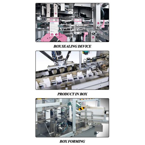 Medicines Fully Automatic Cartoning Packaging Machine Lamination 0.4mm Deep