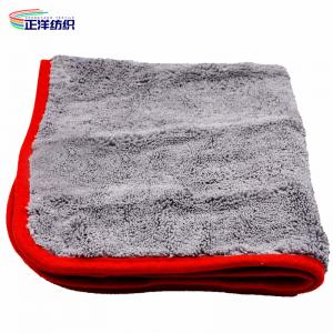 China 400GSM Washable Cleaning Cloths Large Size 40X60CM Grey Microfiber Cleaning Cloth wholesale